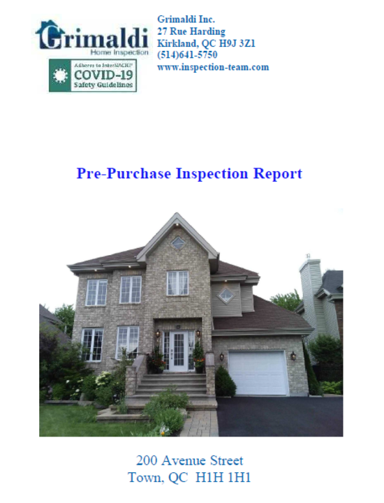 Grimaldi - Inspection Report Sample